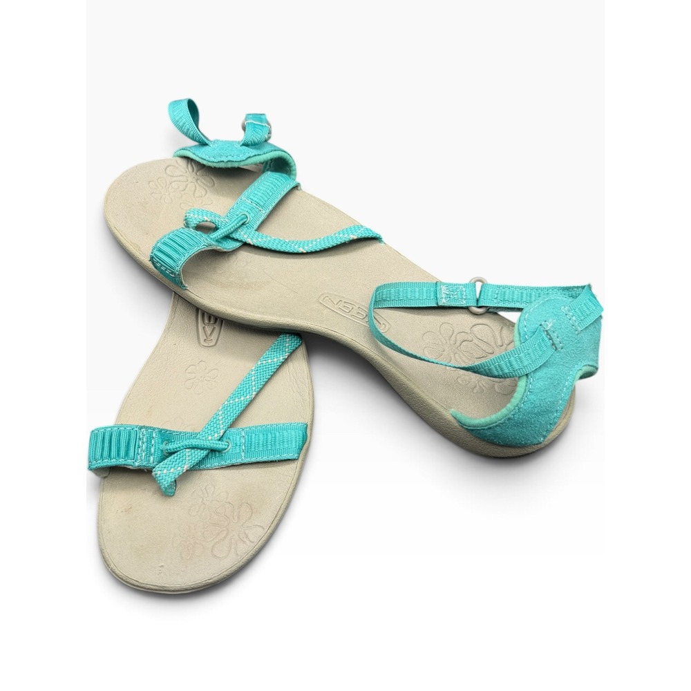 Keen Emerald City II Sandals Womens 8 Turquoise Aqua Blue Strappy Resortware
